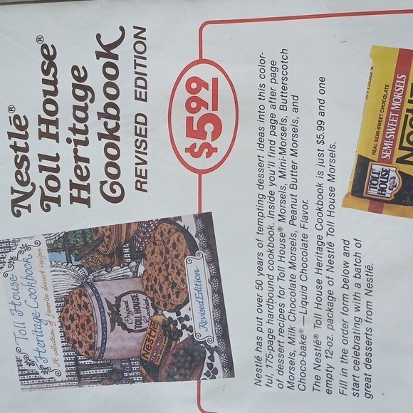 Vintage 80's Nestle Toll House Morsels Better Baking Club Pamphlet New - Picture 5 of 6